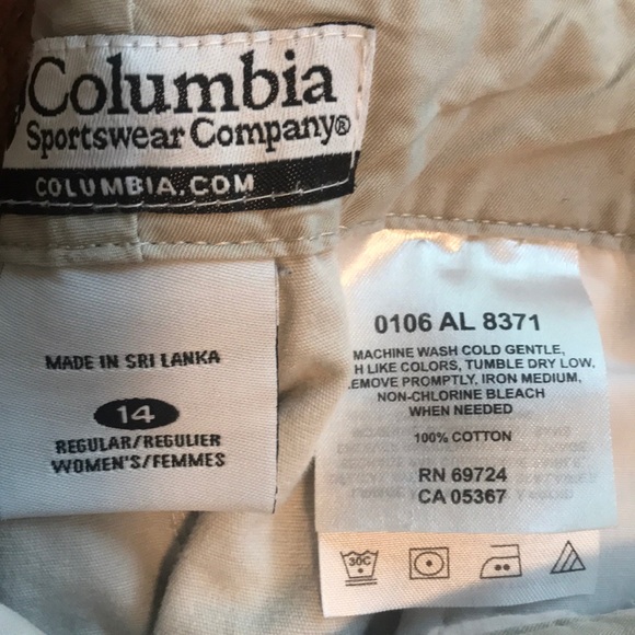 Columbia Womens 100% Cotton Khaki Anytime Pants Size 14 - Picture 4 of 8